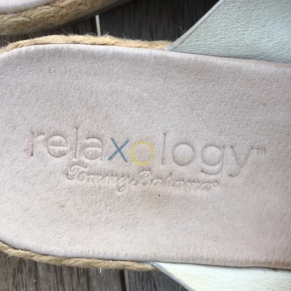 TOMMY BAHAMA Relaxology ‘Ilidah’ Leather & Jute Slide Sandals - Picture 2 of 6